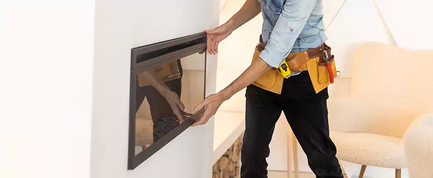 Metal Fireplace Installation in West Hartford, Connecticut