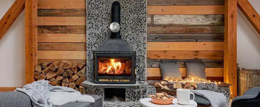 Thelin Hearth Products Direct Vent Gas Stove Fireplace Inspection in West Hartford, Connecticut